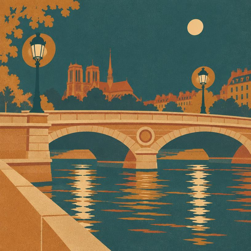 Illustration de Sur le pont